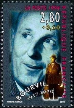  Personnages célèbres «De la scène à l'écran», Bourvil 1917-1970 