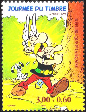  Journée du timbre, Astérix, bande dessinée créée par René Goscinny et dessinée par Albert Uderzo 