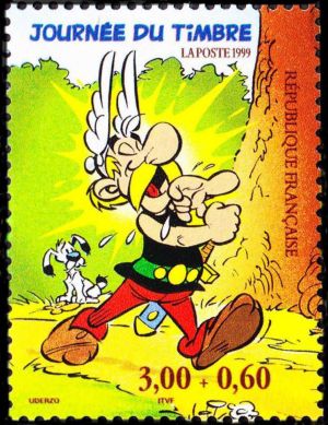  Journée du timbre, Astérix, bande dessinée créée par René Goscinny et dessinée par Albert Uderzo 