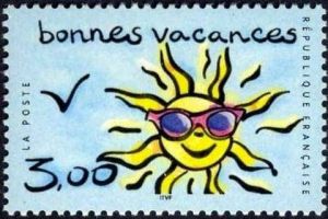  Timbre « Bonnes vacances » 