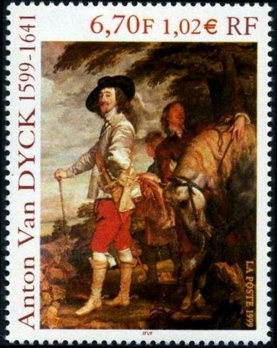  « Charles 1er à la chasse » tableau de Anton Van Dyck (1599-1641) peintre flamand 