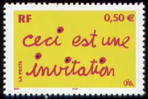  Timbre de messages : Ceci est une invitation 