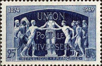  75ème anniversaire de l'Union Postale Universelle 