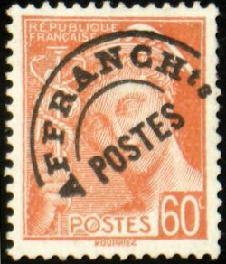  Type Mercure préoblitéré 