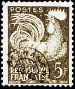  Coq Gaulois préoblitéré 