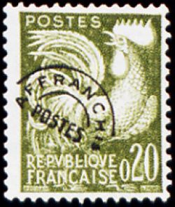  Coq Gaulois préoblitéré 