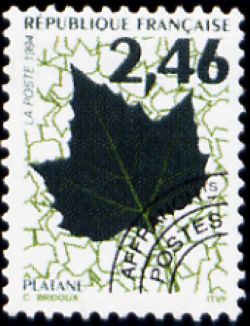  Feuilles d'arbres préoblitéré 