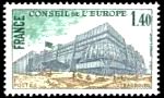  Conseil de l'Europe Batiment du conseil de l'Europe à Strasbourg Légende France 