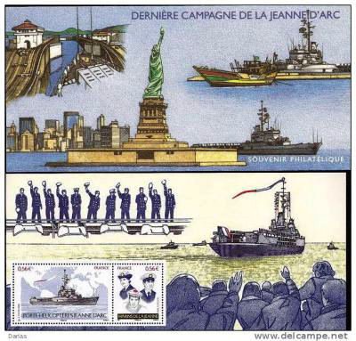  Porte hélicoptères Jeanne d'Arc et marins 