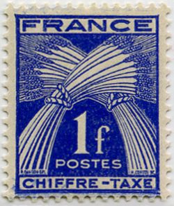  Timbre taxe type Gerbes 
