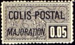  Colis postal «majoration» Impression fine, petit trèfle sous le O 