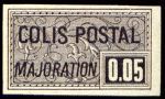  Colis postal «majoration» Impression fine, petit trèfle sous le O 