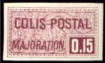  Colis postal «majoration» Impression fine, petit trèfle sous le O 