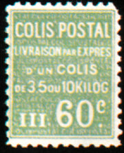  Timbre pour colis «livraison par expres» Timbres non émis 