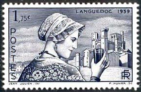  Languedoc ( Timbre N° 448 de 1939 ) 