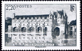  Chenonceaux ( tmbre N° 611 de 1944 ) 