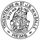 Oblitération 1er jour à Reims le 28 avril 1951
