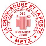 Oblitération 1er jour à Metz le 13 décembre 1952