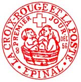 Oblitération 1er jour à Epinal le 8 décembre 1956