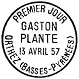Oblitération 1er jour à Orthez le 13 avril 1957