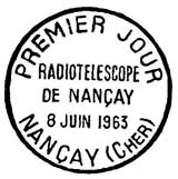 Oblitération 1er jour à Nancy et Paris le 8 juin 1963