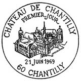 Oblitération 1er jour à Chantilly le 21 juin 1969
