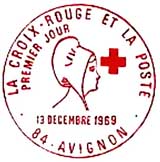 Oblitération 1er jour à Avignon le 13 décembre 1969