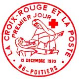 Oblitération 1er jour à Poitiers le 12 décembre 1970
