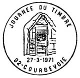 Oblitération 1er jour le 27 mars 1971