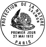 Oblitération 1er jour à Paris le 27 mai 1972