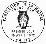 Oblitération 1er jour à Paris le 15 avril 1972
