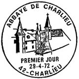 Oblitération 1er jour à Charlieu le 29 avril 1972