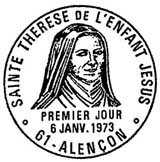 Oblitération 1er jour à Alençon le 16 janvier 1973