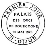 Oblitération 1er jour à Dijon le 19 mai 1973