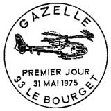 Oblitération 1er jour à Le Bourget le 31 mai 1975