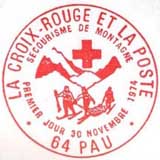 Oblitération 1er jour à Paris et Mulhouse le 30 novembre 1974