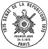 Oblitération 1er jour à Paris le 24 mai 1975