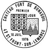 Oblitération 1er jour à Saint-Flour-sur-Lémance le 10 juillet 1976