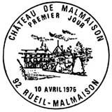 Oblitération 1er jour à Rueil-Malmaison le 10 avril 1976