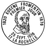 Oblitération 1er jour à La Rochelle le 25 septembre 1976