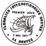 Oblitération 1er jour à Nantes le 7 mai 1977