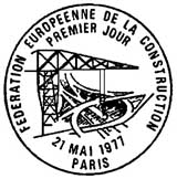 Oblitération 1er jour à Paris le 21 mai 1977