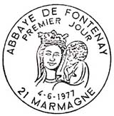 Oblitération 1er jour à Marmagne le 4 juin 1977