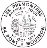 Oblitération 1er jour à Pont-à-Mousson le 1 octobre 1977