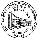 Oblitération 1er jour à Paris le 19 janvier 1978