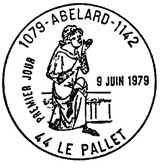 Oblitération 1er jour à Le Pallet le 9 juin 1979