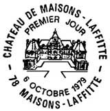 Oblitération 1er jour à Maisons-Lafitte le 6 octobre 1979