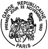 Oblitération 1er jour à Paris le 22 novembre 1980