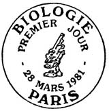 Oblitération 1er jour à Paris le 28 mars 1981