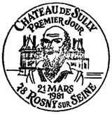 Oblitération 1er jour à Rosny-sur-Seine le 21 mars 1981